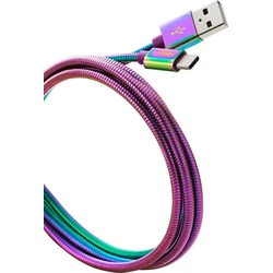 CANYON kabel USB C/USB A 2.0, kovový plášť, délka 1,2 m CNS-USBC7RW - Mobilní telefony - příslušenství