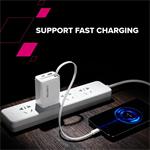CANYON OnCharge 65RC Zabudovaný kábel USB-C 65W 1xPD 1xQC EU Biela nabíjačka