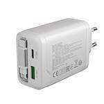 CANYON OnCharge 65RC Zabudovaný kábel USB-C 65W 1xPD 1xQC EU Biela nabíjačka