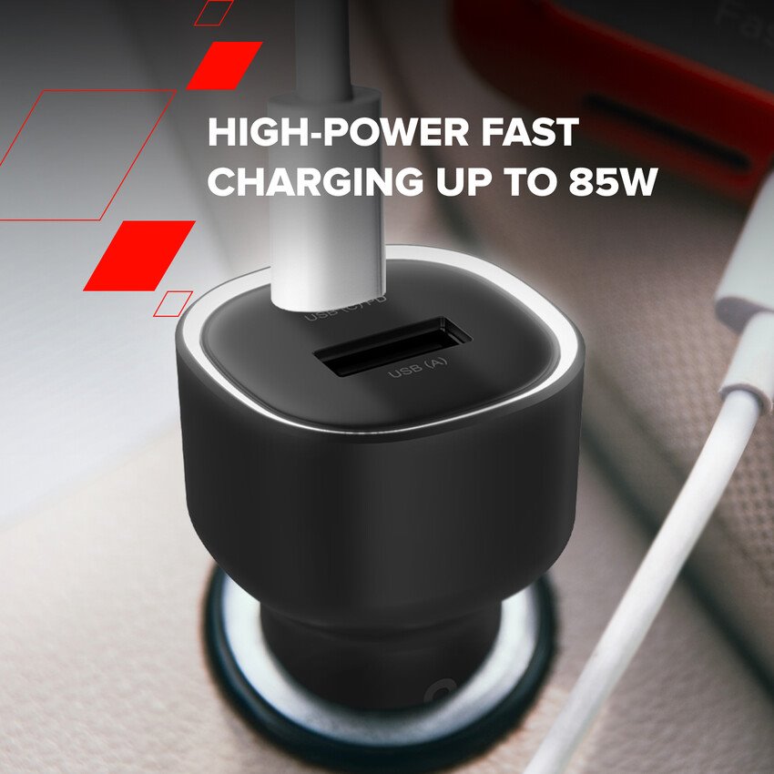 CANYON OnDrive 85 PD 83W USB-A+USB-C Black nabíječka do auta