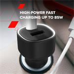 CANYON OnDrive 85 PD 83W USB-A+USB-C čierna nabíjačka do auta