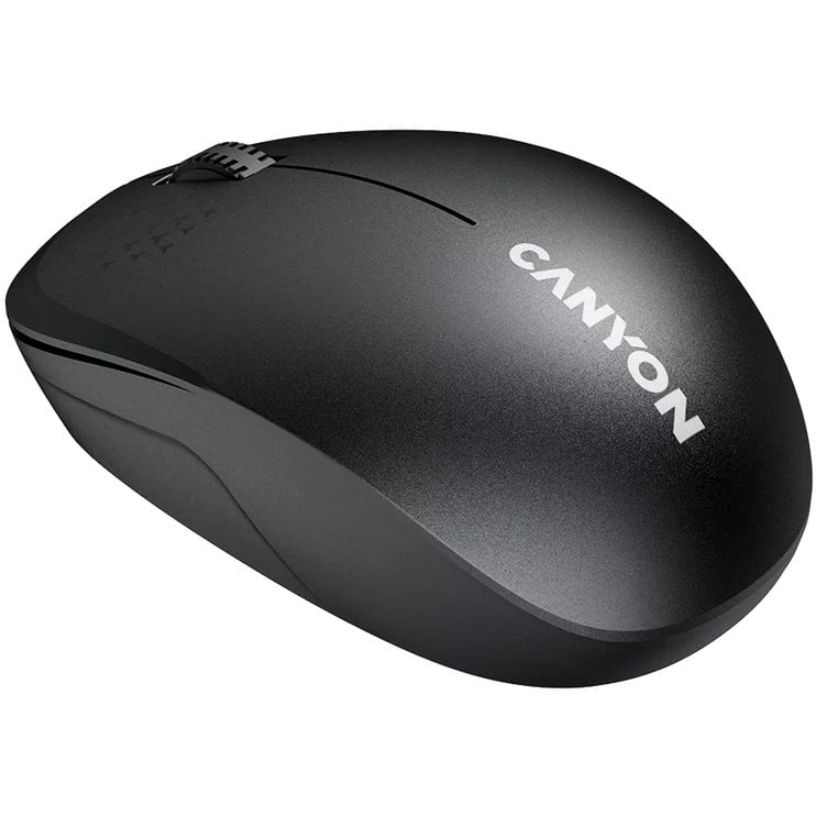 CANYON Optická bezdrôtová myš MW-4, 1200 dpi, Bluetooth, batéria AA, čierna