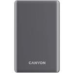 CANYON Power Bank PB-510, 10000 mAh, Magsafe wireless, 20W, Dark grey