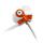 CANYON sluchátka CNR-EP7O 20Hz-20kHz, kabel 1,5m, ear plug, white+orange