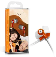 CANYON sluchátka CNR-EP7O 20Hz-20kHz, kabel 1,5m, ear plug, white+orange