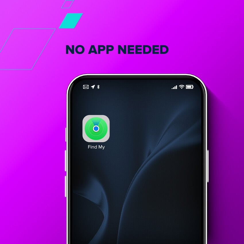 CANYON smart tag ONTAG 1 iOS 4 ks sada, čierna