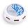 CANYON USB hub CNR-USBHUB9 7-portový, otočný, USB 2.0, bílý s modrými ornamenty