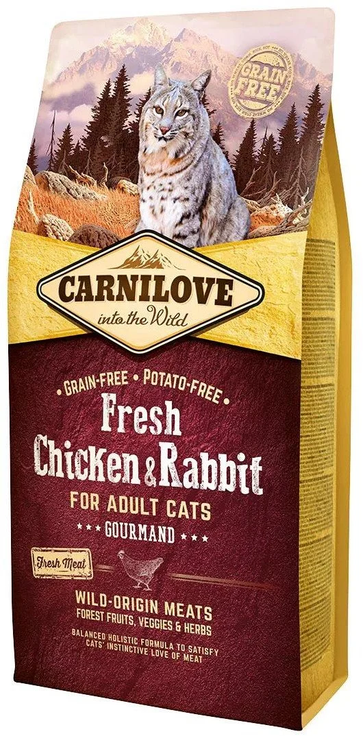Carnilove Cat Fresh Chicken & Rabbit 6kg granule pre mačky