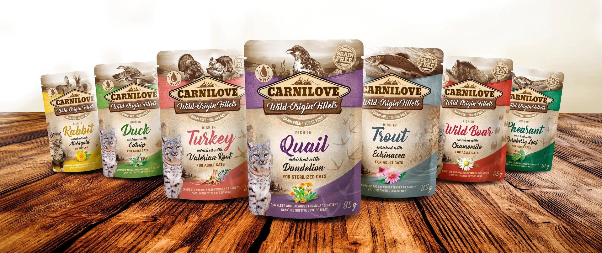 Carnilove Cat Pouch Rich in Rabbit Enriched with Marigold 85g kapsičky pro koťata