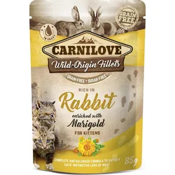 Carnilove Cat Pouch Rich in Rabbit Enriched with Marigold 85g kapsičky pro koťata