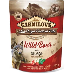 Carnilove Dog Pouch Paté Wild Boar with Rosehips 300g kapsičky pro psy
