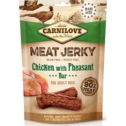 Carnilove Jerky Chicken with Pheasant Bar 100g pamlsky pro psy