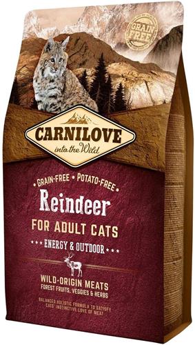 Carnilove Reindeer pre dospelé mačky - Energy & Outdoor 2kg granúl pre mačky