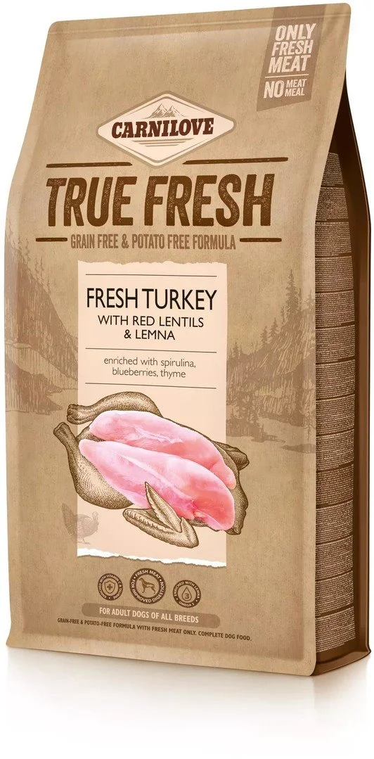 Carnilove True Fresh Turkey pre dospelých psov 4kg granule pre psy