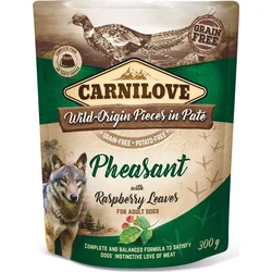 Carnilove vrecká pre psov Paštéta Bažant s malinovými listami 300g vrecká pre psov