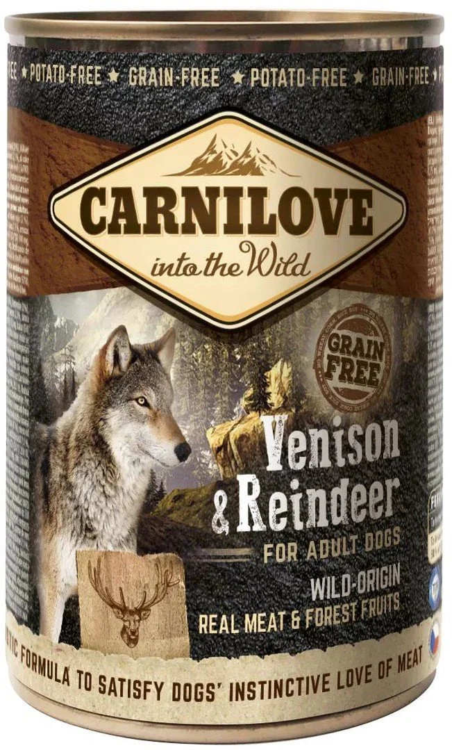 Carnilove Wild Meat Venison & Reindeer 400g konzerva pro psy