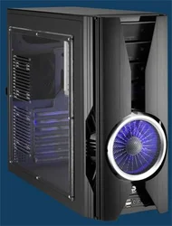 CASE AEROCOOL AeroEngine II-BBA (Black Steel Case/ Silver Jet)