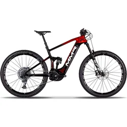 Celoodpružený elektrický bicykel MMR X-BOLT 140 10 BLACK N CHROME RED 16-S