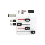 Cestovný adaptér SKROSS PRO+ USB AC30PD, univerzálny, uzemnený, USB A+C 30W PD