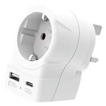 Cestovný adaptér SKROSS s USB A+C 20W do UK, typ G