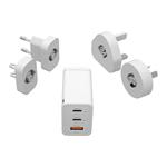 Cestovný PD GaN adaptér Cubenest 65W S3D1