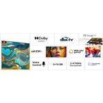 CHiQ U50QM8E TV 50", UHD, QLED, smart, Google TV, dbx-tv, Dolby Audio, bezrámčekový
