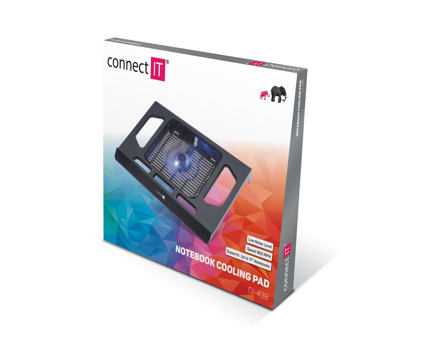 Chladiaca podložka CONNECT IT Breeze pre notebook, čierna