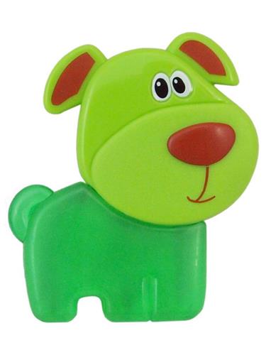 Chladiace hryzátko Baby Mix Psík zelený