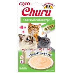 Churu Cat Chicken with Scallop 4x14g