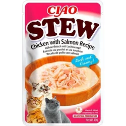 Churu Cat CIAO Stew Chicken with Salmon Recipe 40g
