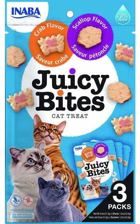 Churu Cat Juicy Bites Scallop&Crab Flavor 3x11,3g