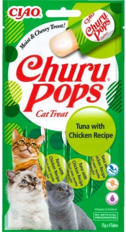 Churu Cat Pops Tuna with Chicken 4x15g