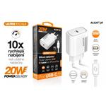 Chytrá síťová nabíječka ALIGATOR Power Delivery 20W, USB-C kabel pro iPhone/iPad