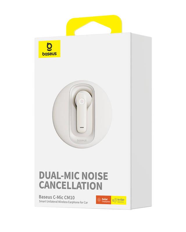 Chytré Bluetooth sluchátko Baseus Bowie CM10 bílé