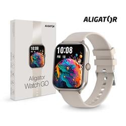 Chytré hodinky ALIGATOR Watch GO, hvězdně stříbrné