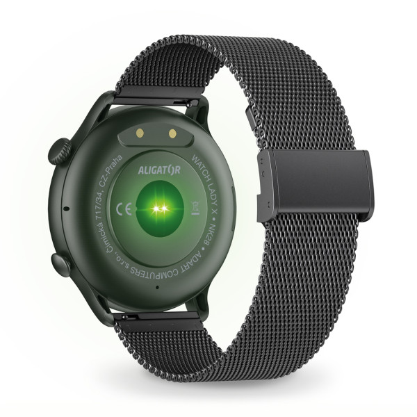 Chytré hodinky ALIGATOR Watch Lady X, černé