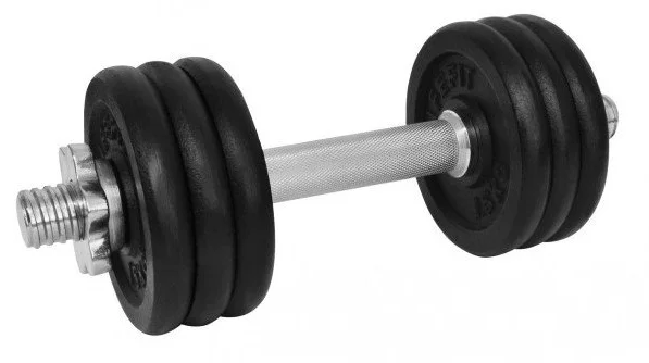 Činka nakladacia LIFEFIT jednoručná 11 kg, 30mm tyč/6x kotúč F-CIN-11-3