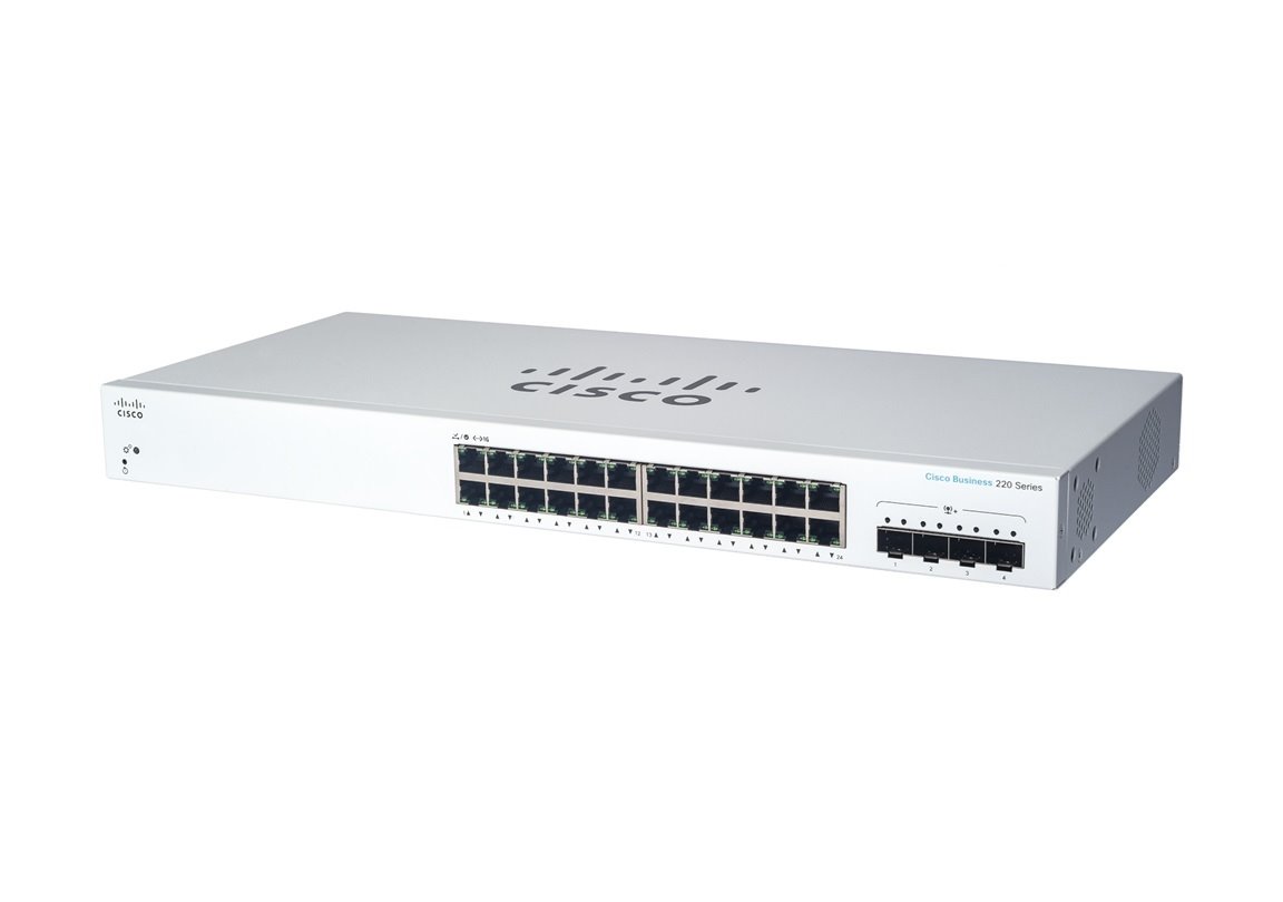 Cisco CBS220-24P-4X-EU, prepínač