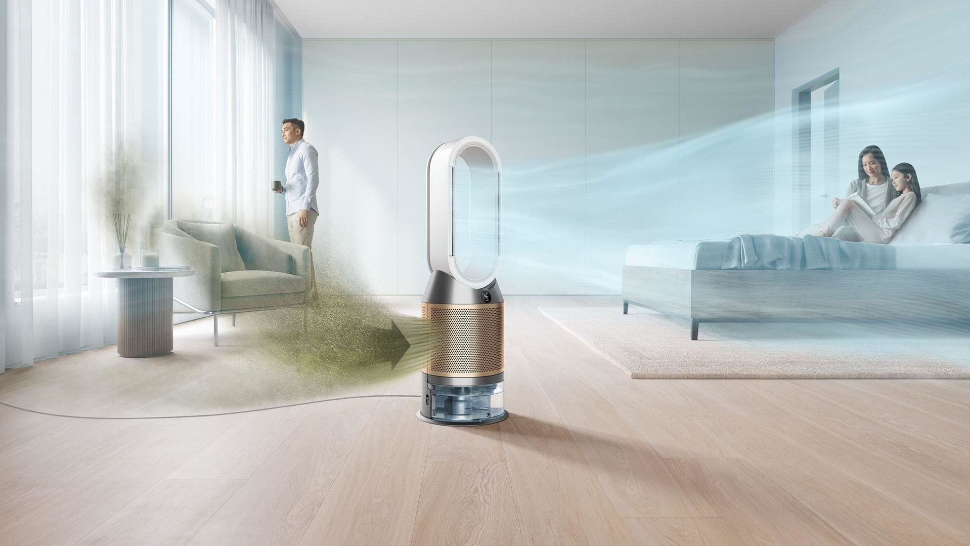 Čistička vzduchu Dyson Humidify+Cool Formaldehyde PH04 White/Gold