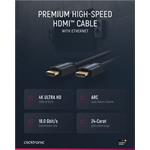 ClickTronic HQ OFC HDMI kábel High Speed s Ethernetom, pozlátený, 4K@30Hz, 15 m