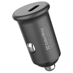 ColorWay 1x USB-C sieťová nabíjačka do auta 20W
