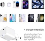 ColorWay 1x USB-C/ sieťová nabíjačka/ GaN/ PD/ PPS/ 30W, biela