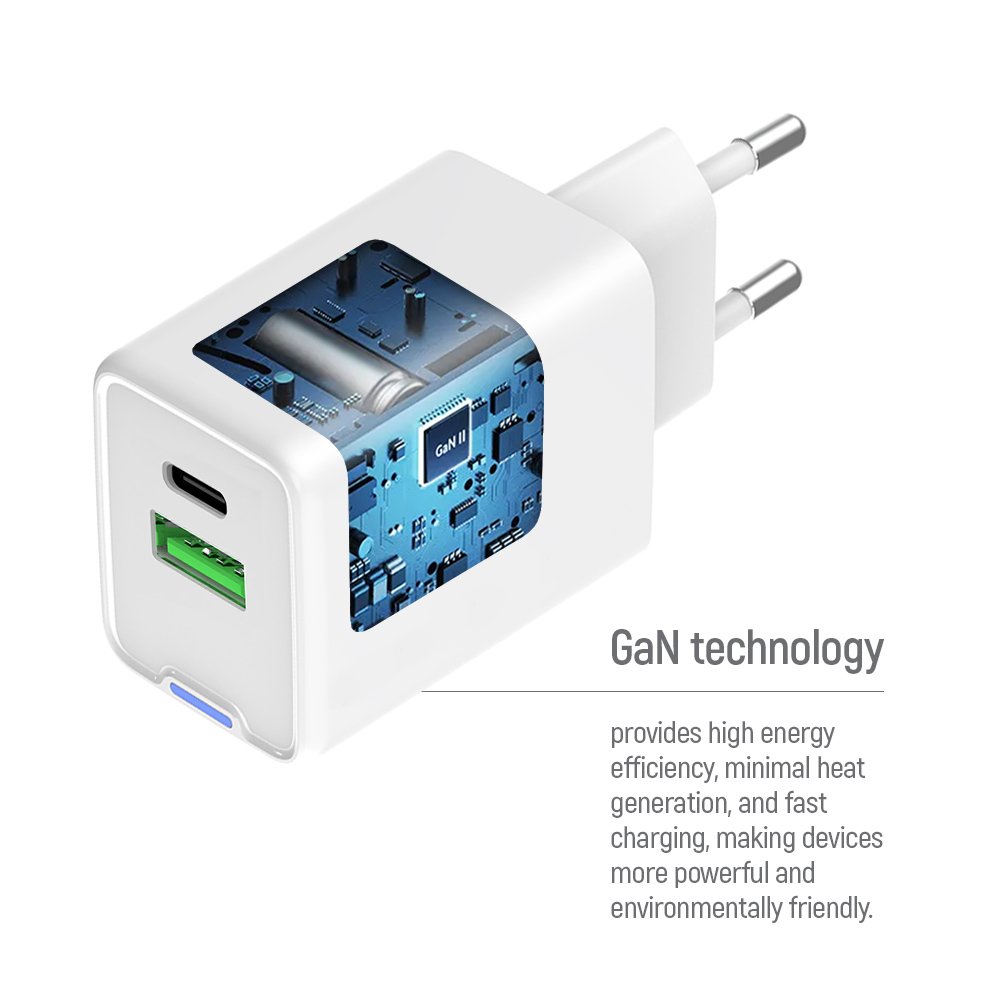 ColorWay 1x USB-C/ sieťová nabíjačka/ GaN/ PD/ PPS/ QC/ 30W/ biela