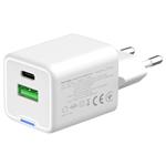 ColorWay 1x USB-C/ síťová nabíječka/ GaN/ PD/ PPS/ QC/ 35W, Bílá