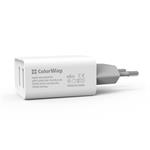 ColorWay 2x USB/ sieťová nabíjačka/ 10W/ 100V-240V/ biela