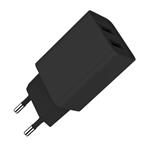 ColorWay 2x USB/ sieťová nabíjačka/ 10W/ 100V-240V/ čierna
