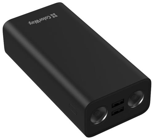 ColorWay powerbanka s osvětlením/ 30 000mAh/ 2x USB/ USB-C, černá