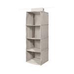 Compactor Závesný organizér na oblečenie OXFORD, 30 x 30 x 94 cm, 4 police