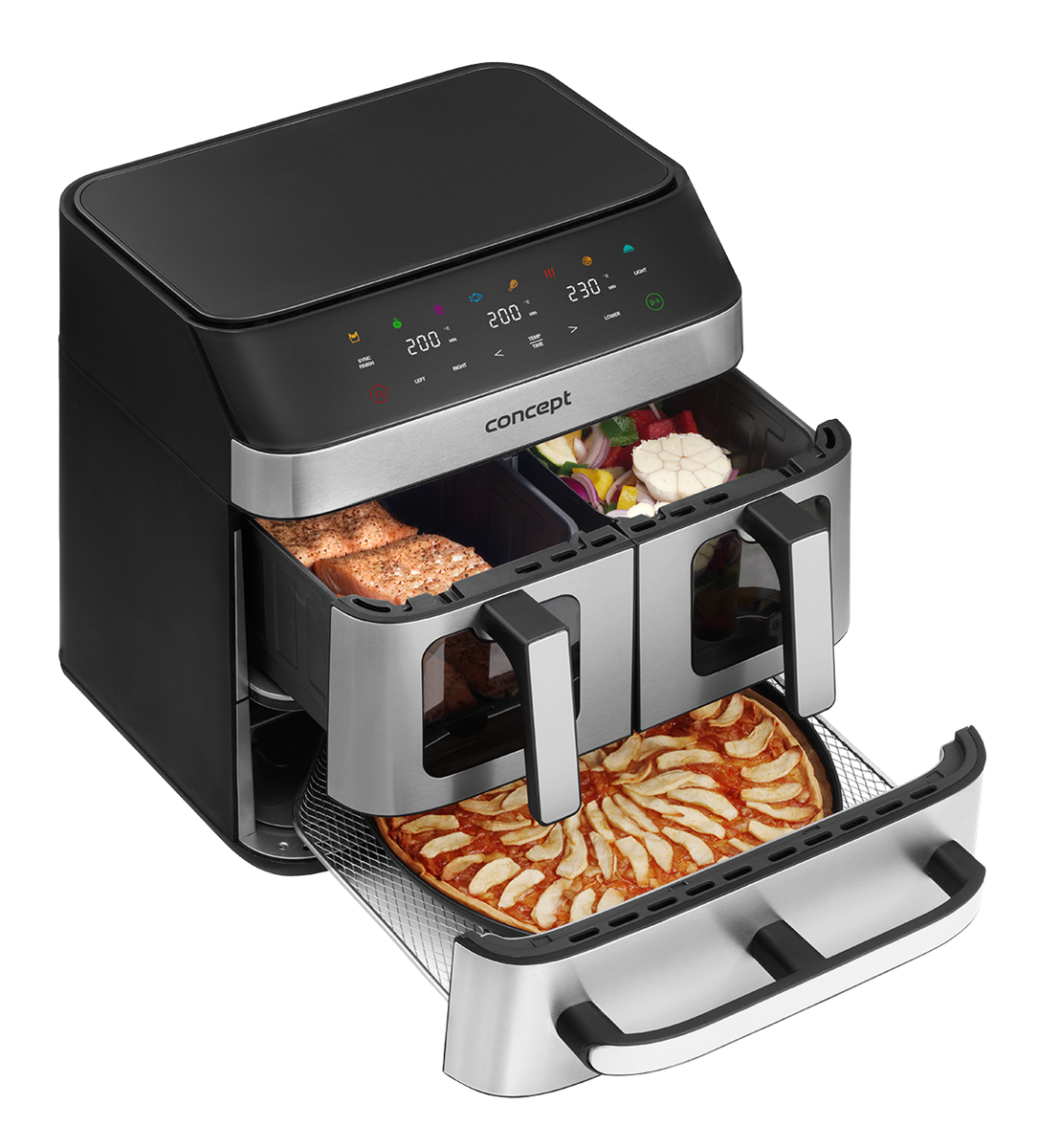 Concept FR9000 Horkovzdušná fritéza PIZZA TRIO 18,5 l