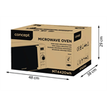 Concept MT4420WH Mikrovlnná rúra 20 l, biela